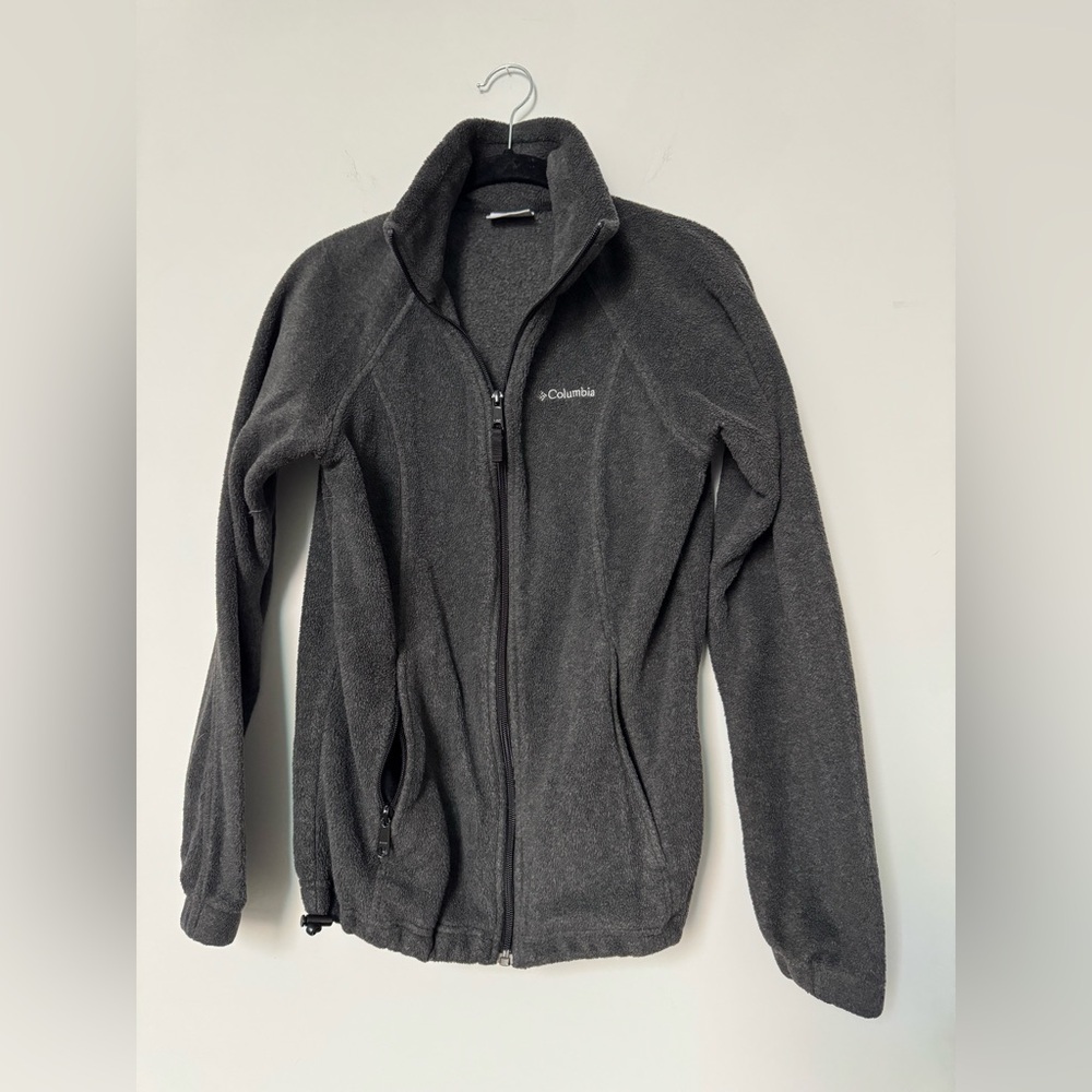 Columbia Charcoal Full-Zip Fleece Jacket